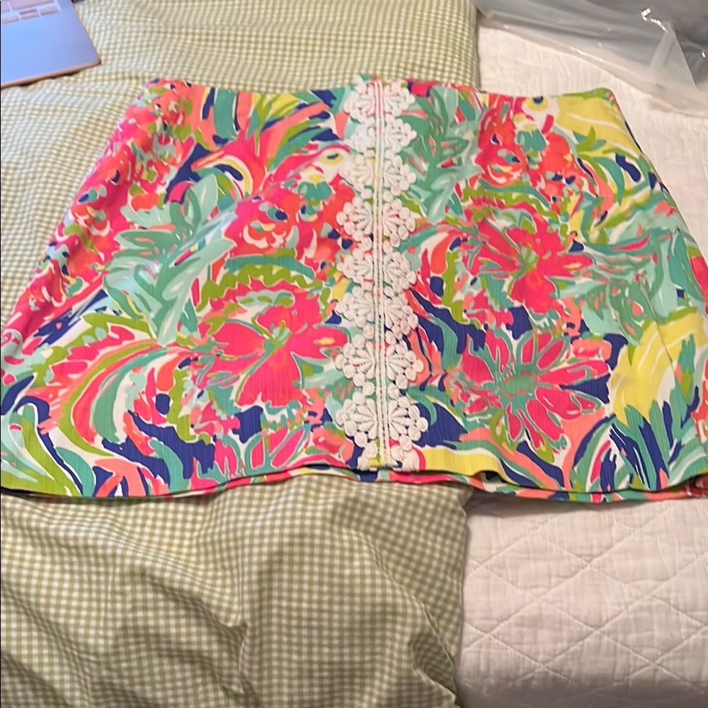 Lilly Pulitzer Colorful Floral Skirt